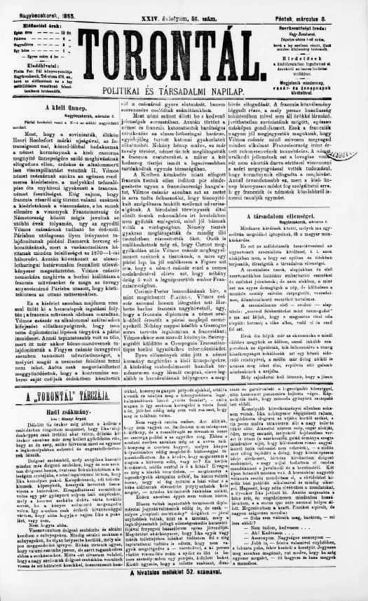 Torontál, 24. évf. 1895. március 8. 56. sz.