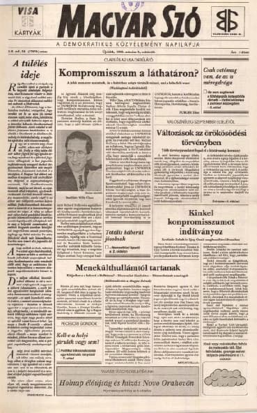 Magyar Szó, 52. évf. 1995. március 9. 56. sz. 1–16. oldal