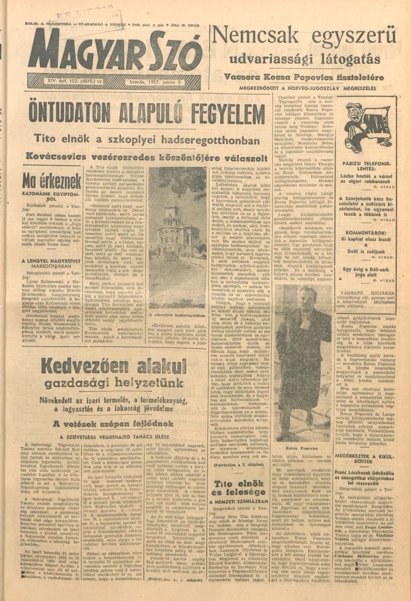 Magyar Szó, 14. évf. 1957. június 5. 152. sz. 1–10. oldal