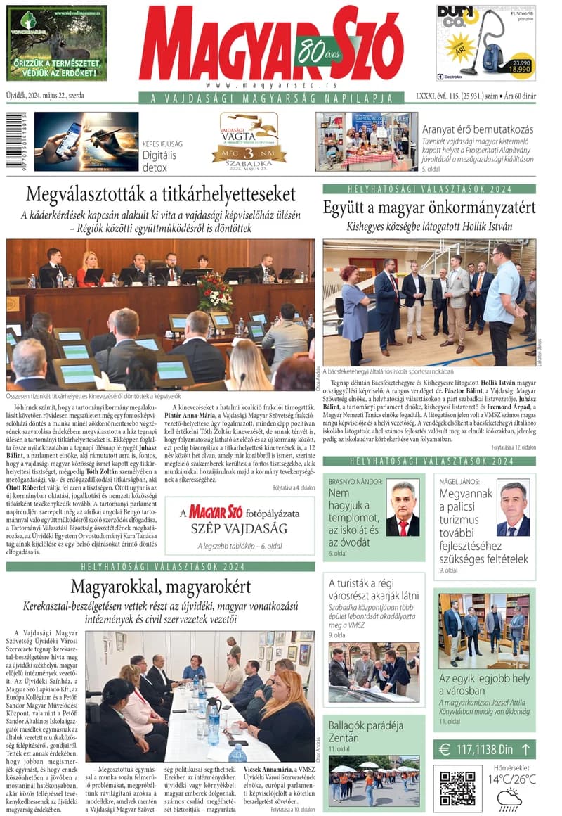 Magyar Szó, 81. évf. 2024. május 22. 115. sz. 1–16. oldal