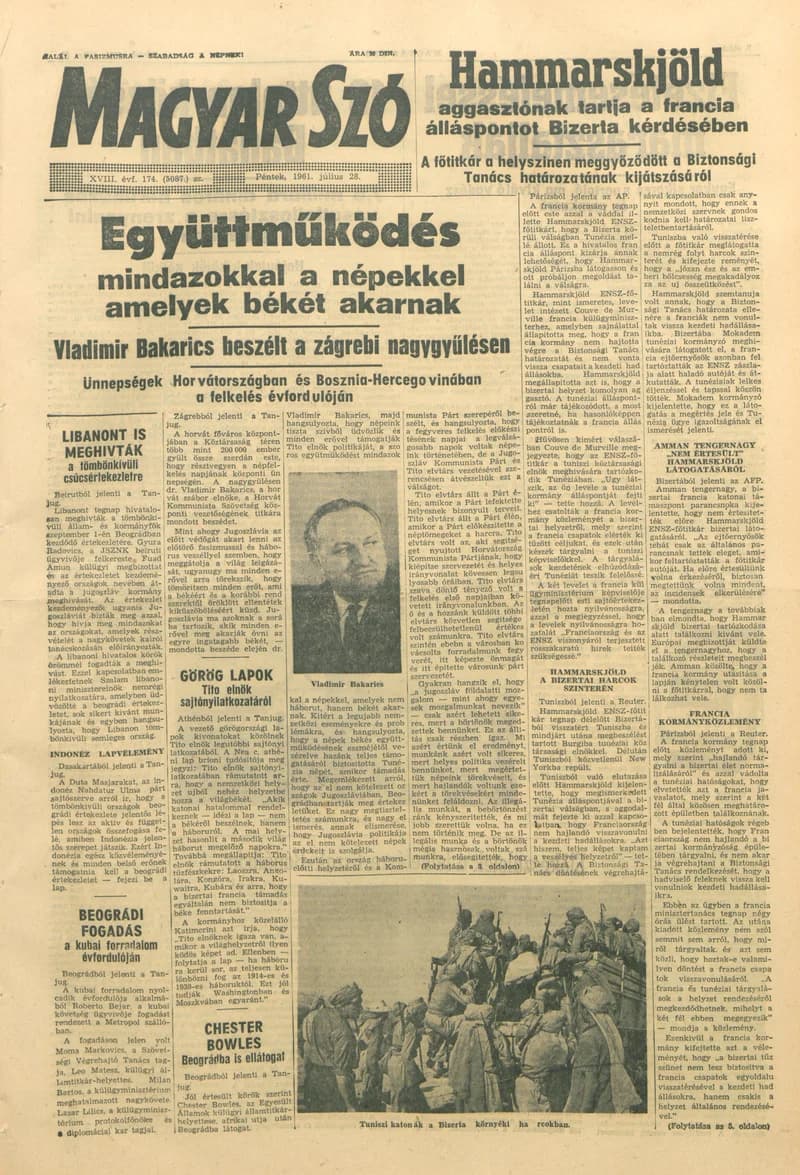 Magyar Szó, 18. évf. 1961. július 28. 174. sz. 1–12. oldal
