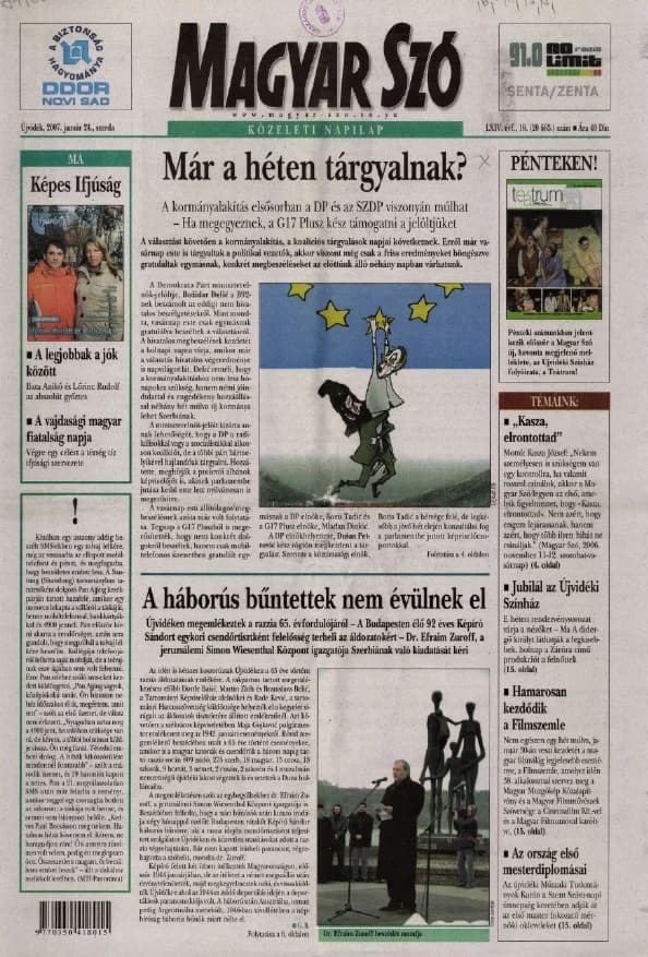 Magyar Szó, 64. évf. 2007. január 24. 19. sz. 1–20. oldal