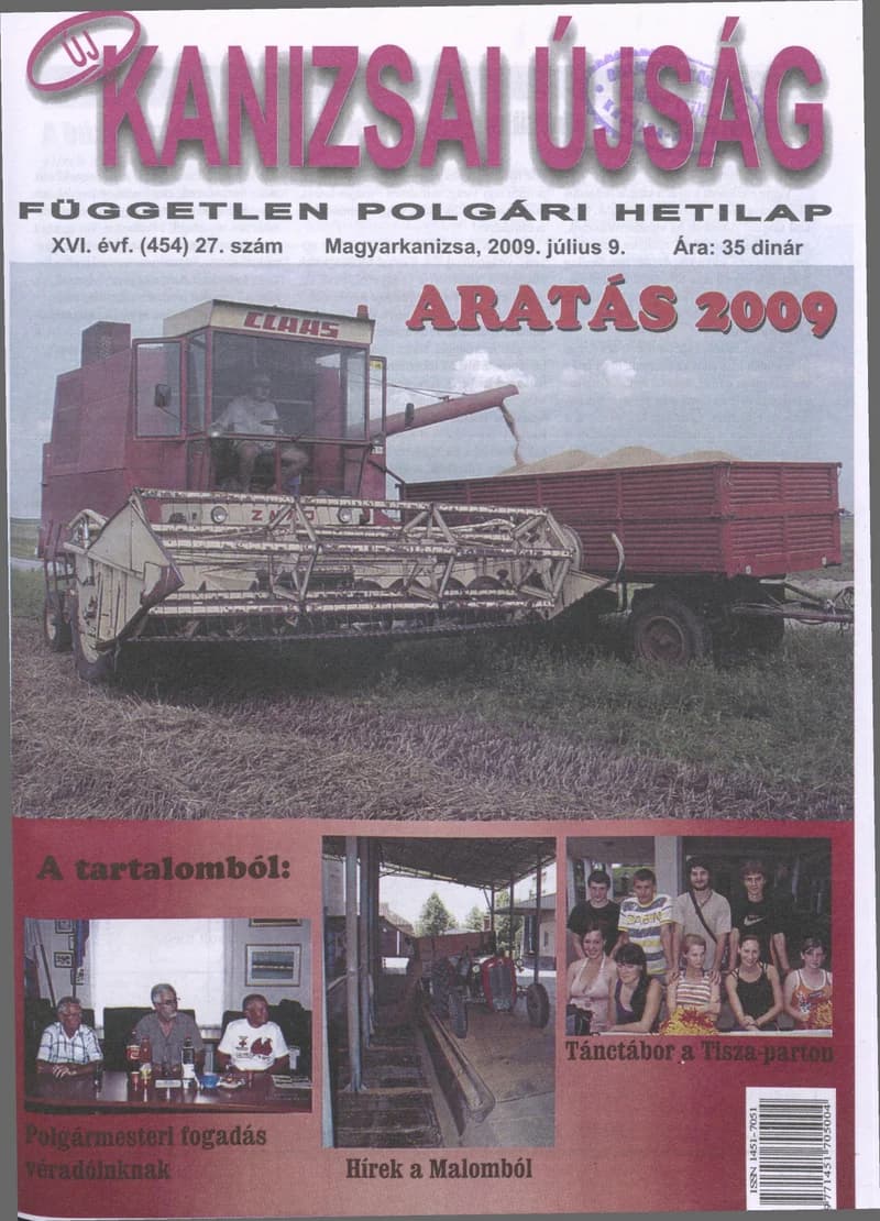 Új Kanizsai Újság, 16. évf. 2009. július 9. 27. sz.