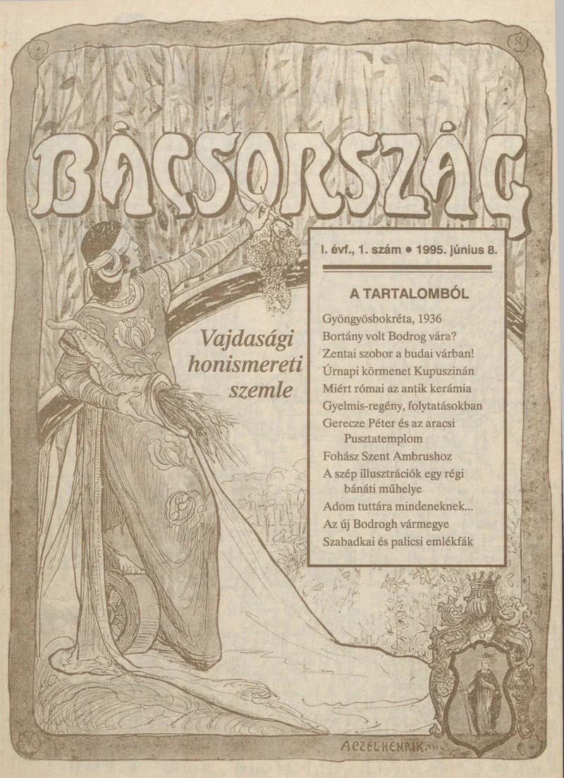 Bácsország, 1. évf. 1995. június 8. 1. sz.