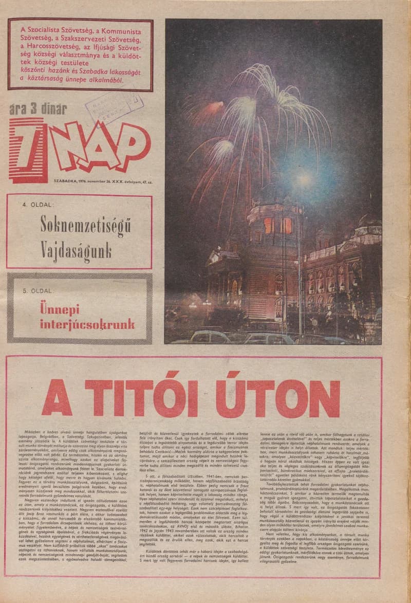 7 Nap, 31. évf. 1976. november 26. 47. sz. 1–20. oldal