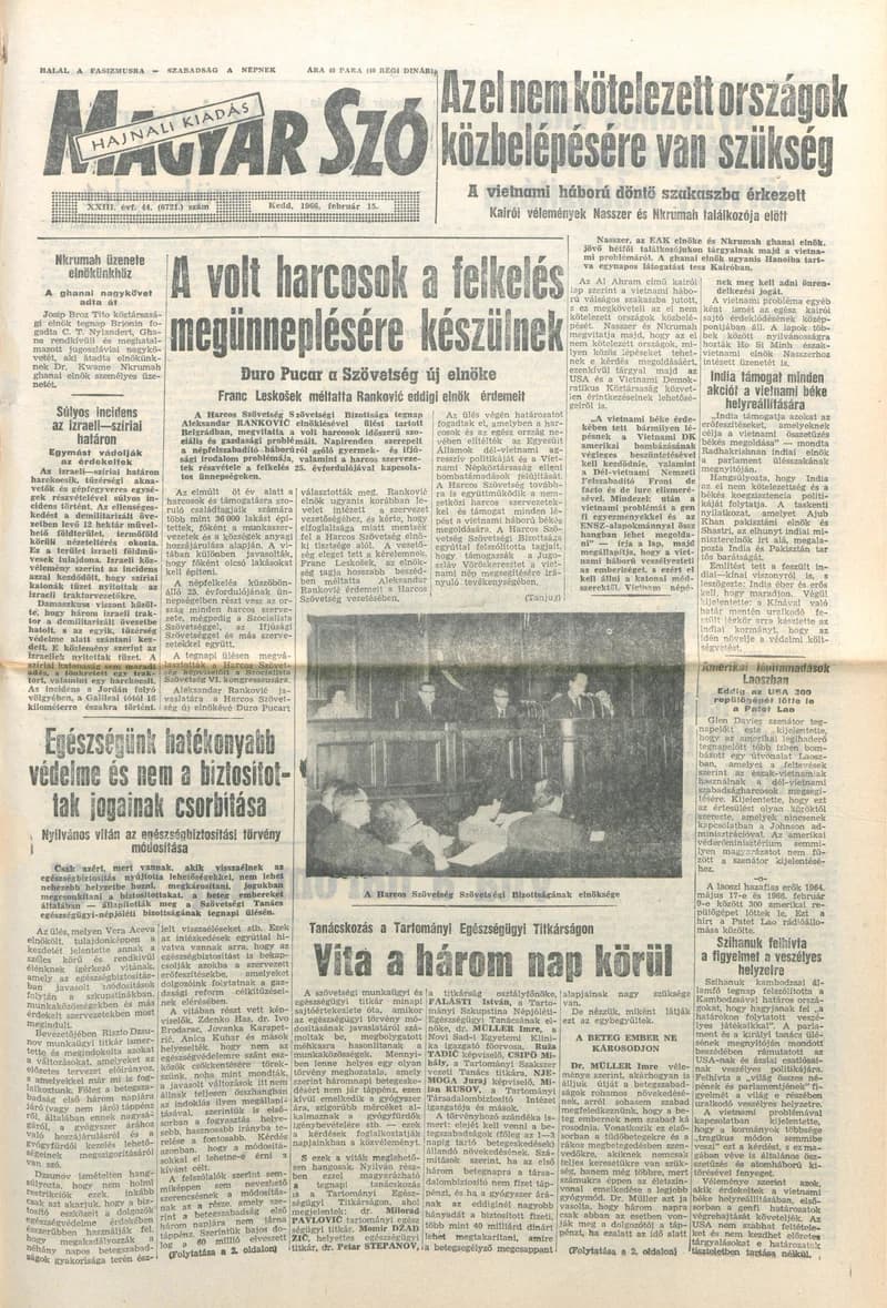 Magyar Szó, 23. évf. 1966. február 15. 44. sz.