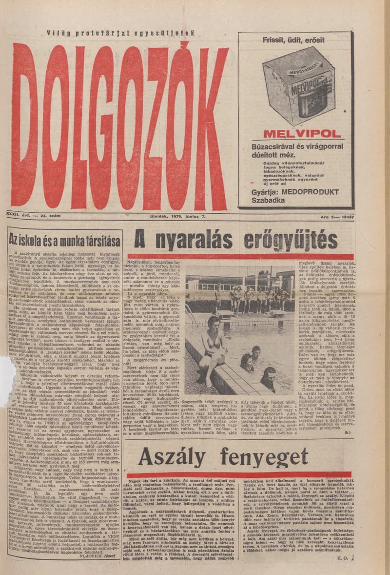 Dolgozók, 33. évf. 1979. június 7. 23. sz.