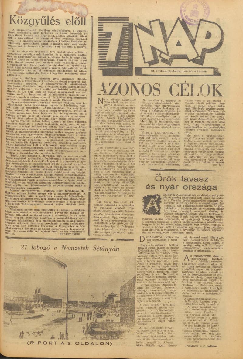 7 Nap, 11. évf. 1956. szeptember 16. 38. sz.
