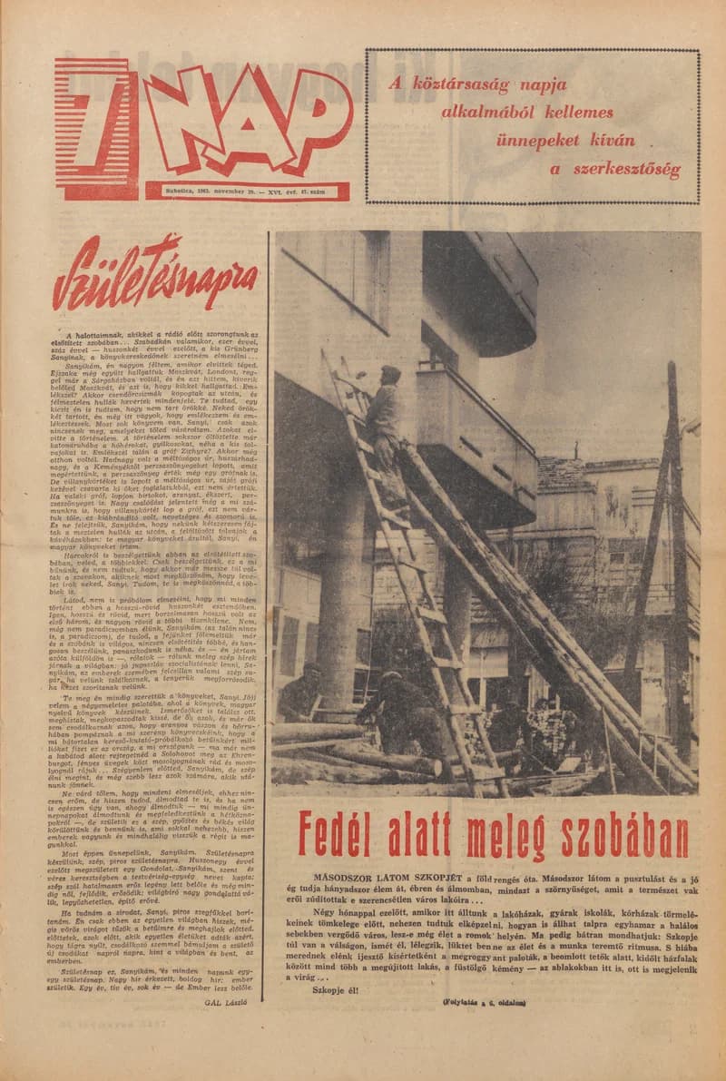 7 Nap, 18. évf. 1963. november 29. 47. sz. 1–24. oldal