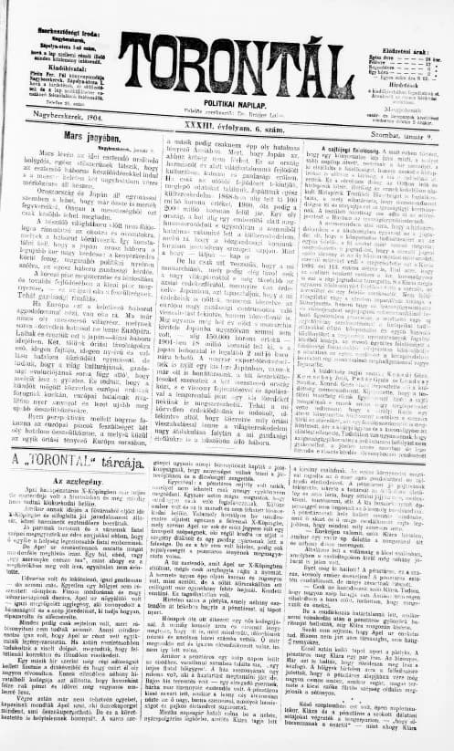 Torontál, 33. évf. 1904. január 9. 6. sz.