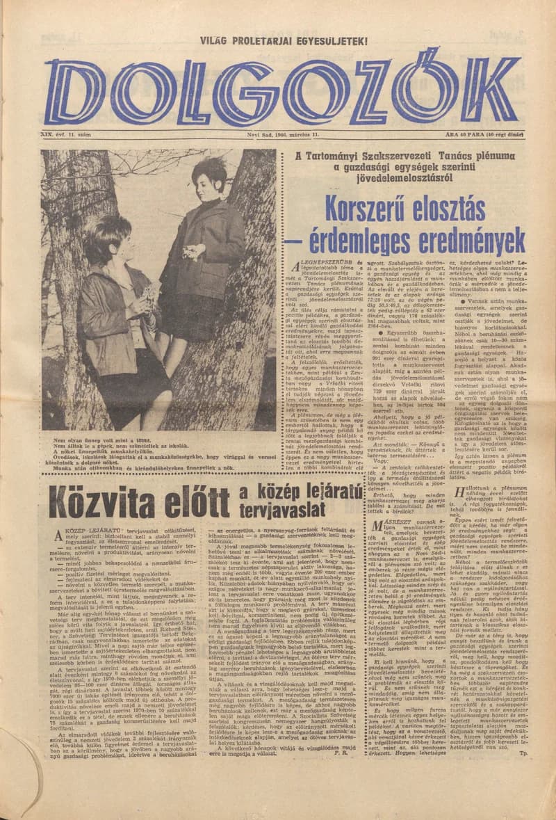 Dolgozók, 20. évf. 1966. március 11. 11. sz.