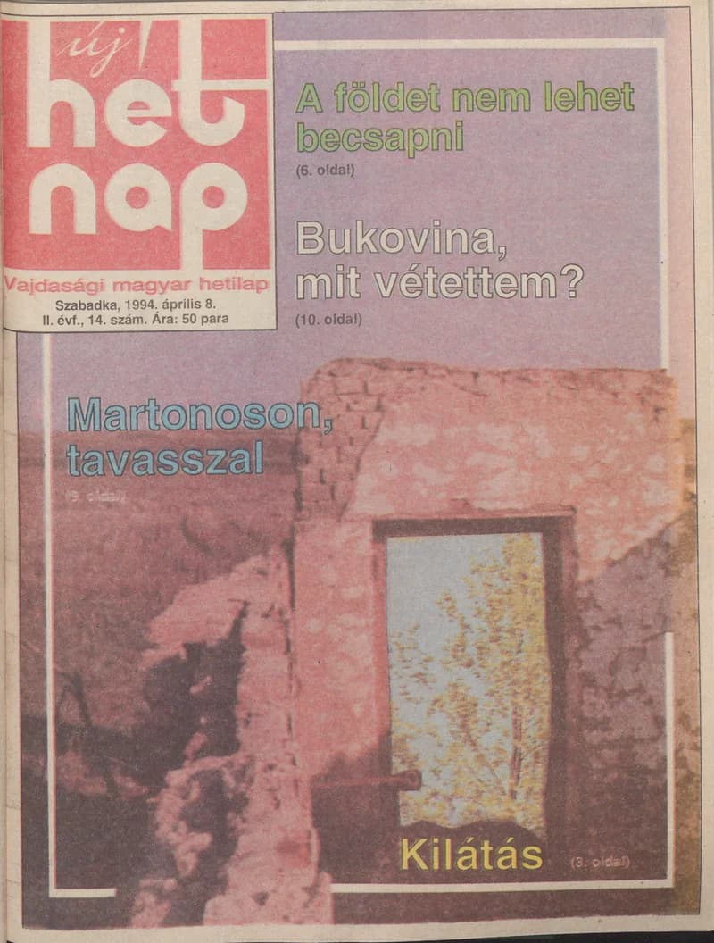 Új Hét Nap, 2. évf. 1994. április 8. 14. sz.