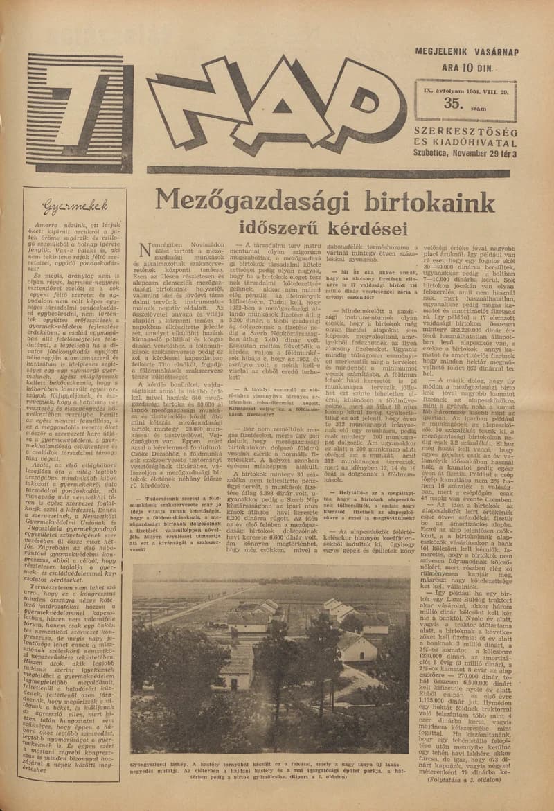 7 Nap, 9. évf. 1954. augusztus 29. 35. sz. 1–12. oldal