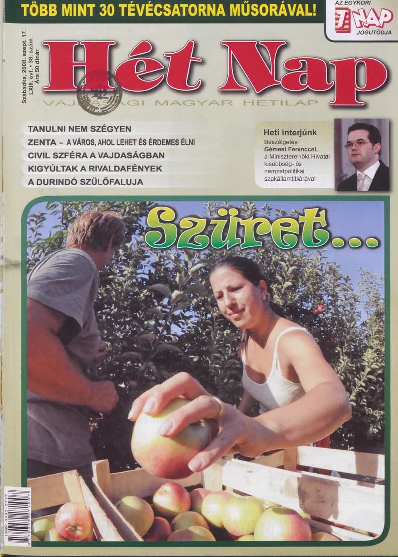 7 Nap, 63. évf. 2008. szeptember 17. 38. sz.