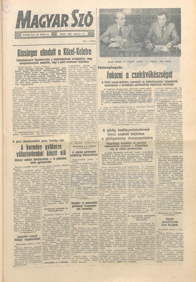 Magyar Szó, 32. évf. 1975. február 11. 40. sz.