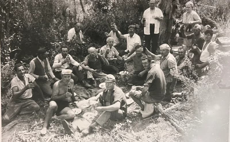 Étkezés a cséplés alatt