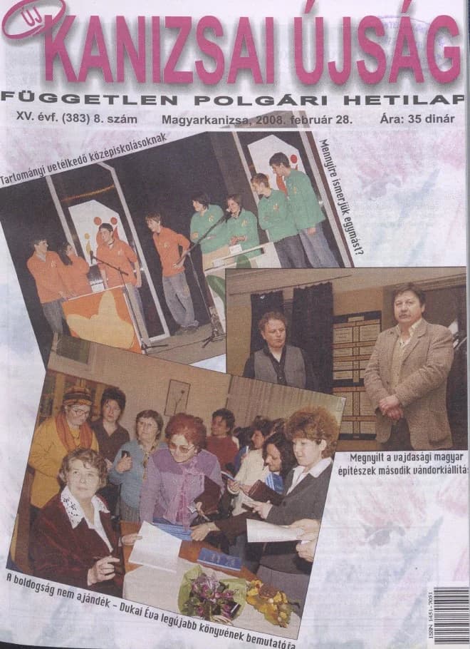 Új Kanizsai Újság, 15. évf. 2008. február 28. 8. sz.