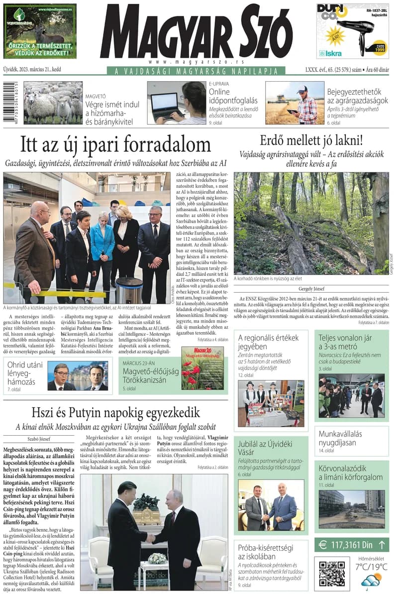 Magyar Szó, 80. évf. 2023. március 21. 65. sz. 1–20. oldal