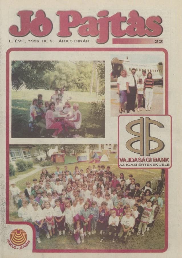 Jó Pajtás, 50. évf. 1996. szeptember 5. 22. sz.