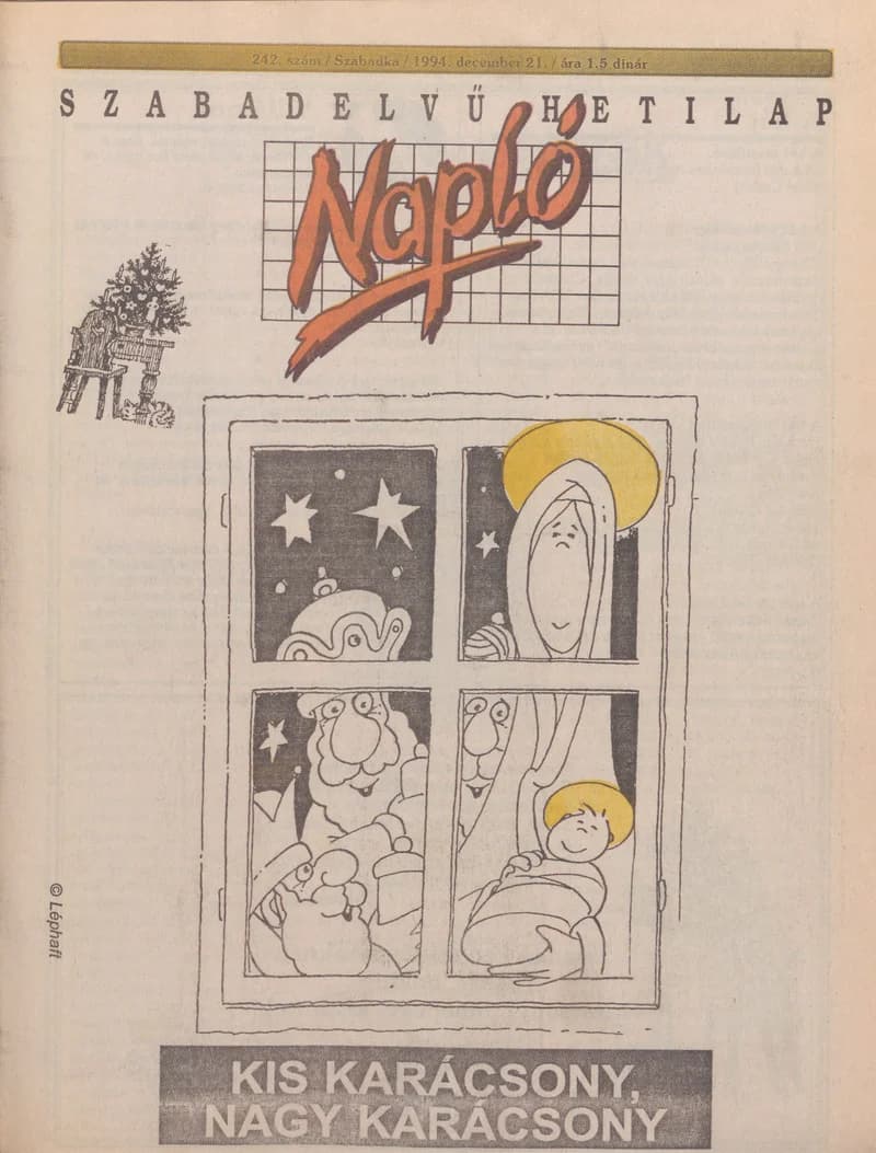 Napló - Szabadelvű hetilap, 5. évf. 1994. december 21. 242. sz.
