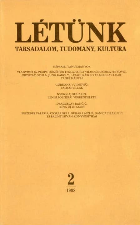 Létünk, 18. évf. 1988. március – április. 2. sz. 223–407. oldal