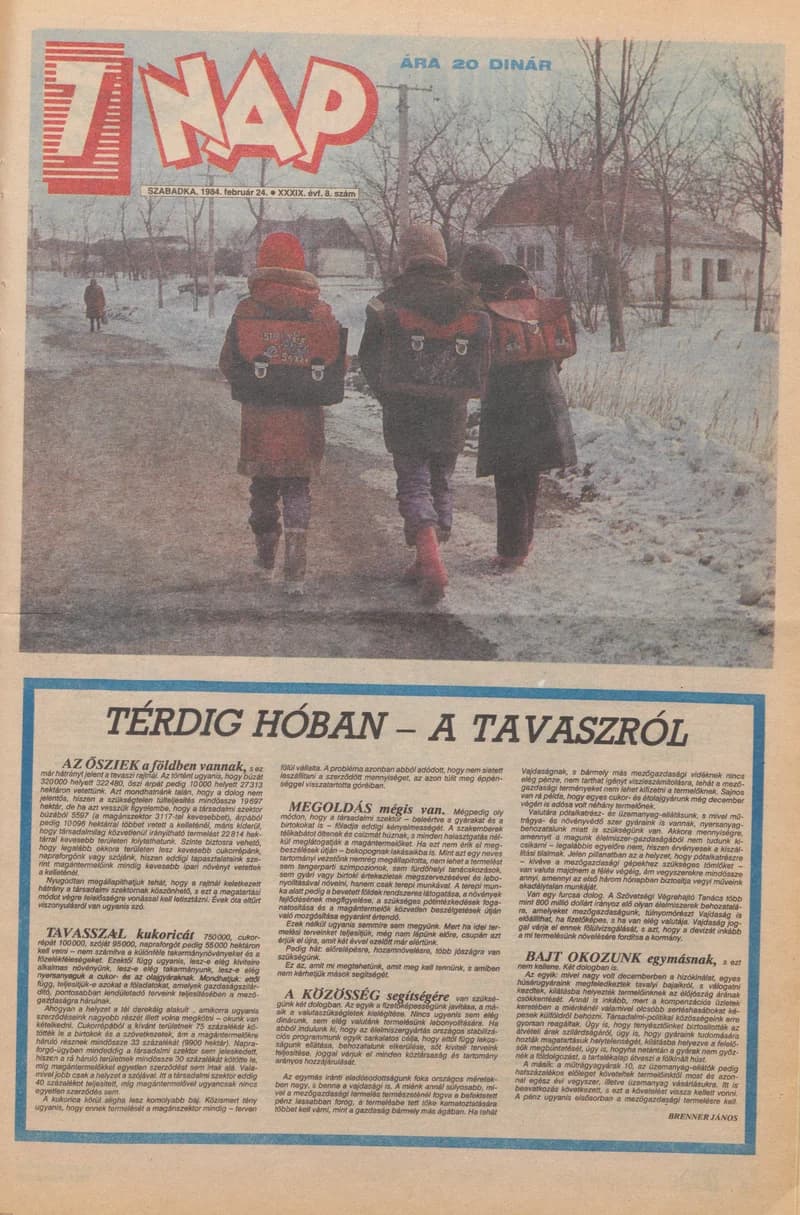 7 Nap, 39. évf. 1984. február 24. 8. sz. 1–12. oldal