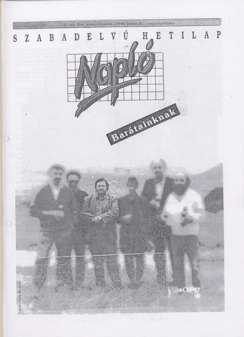Napló - Szabadelvű hetilap, 8. évf. 1997. június 11. 366. sz.