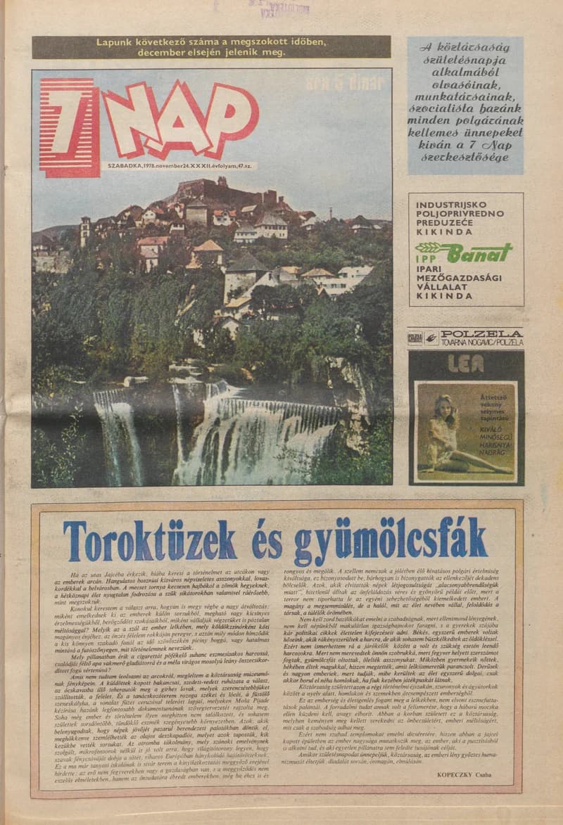 7 Nap, 33. évf. 1978. november 24. 47. sz. 1–24. oldal
