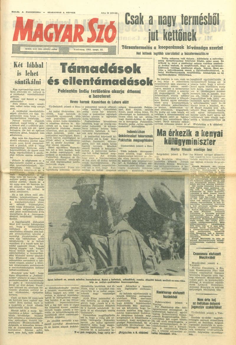 Magyar Szó, 22. évf. 1965. szeptember 12. 251. sz. 1–24. oldal