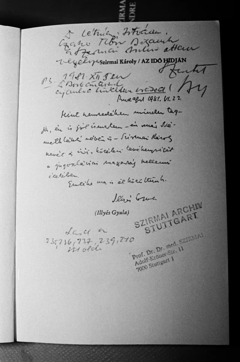 NSZK - Stuttgartban  Göncz Jánosnál