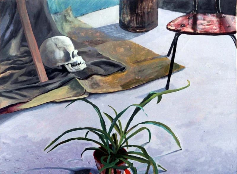 Csendélet koponyával