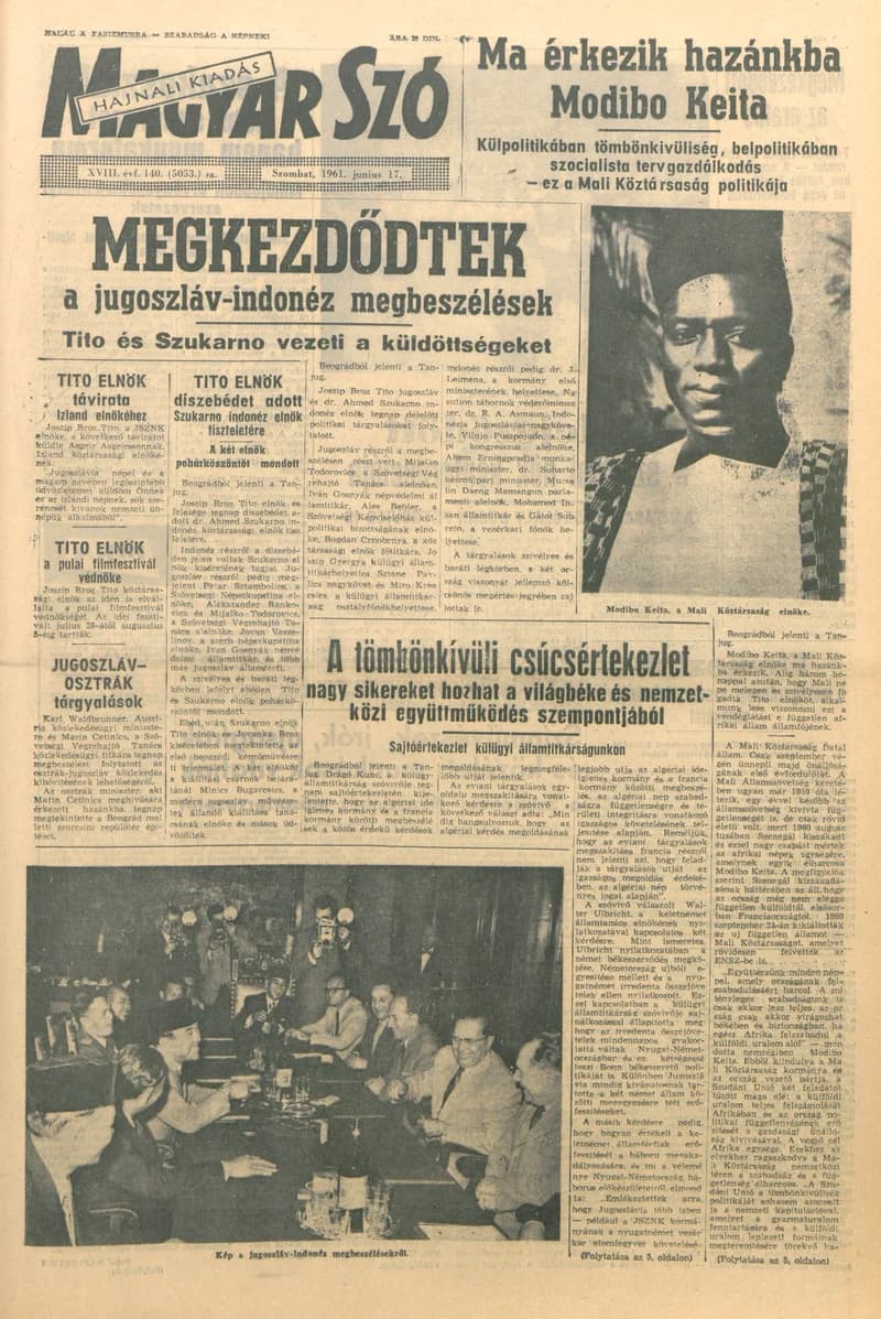 Magyar Szó, 18. évf. 1961. június 17. 140. sz. 1–12. oldal