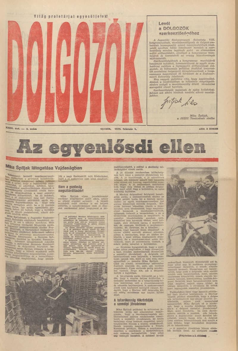Dolgozók, 33. évf. 1979. február 1. 5. sz.