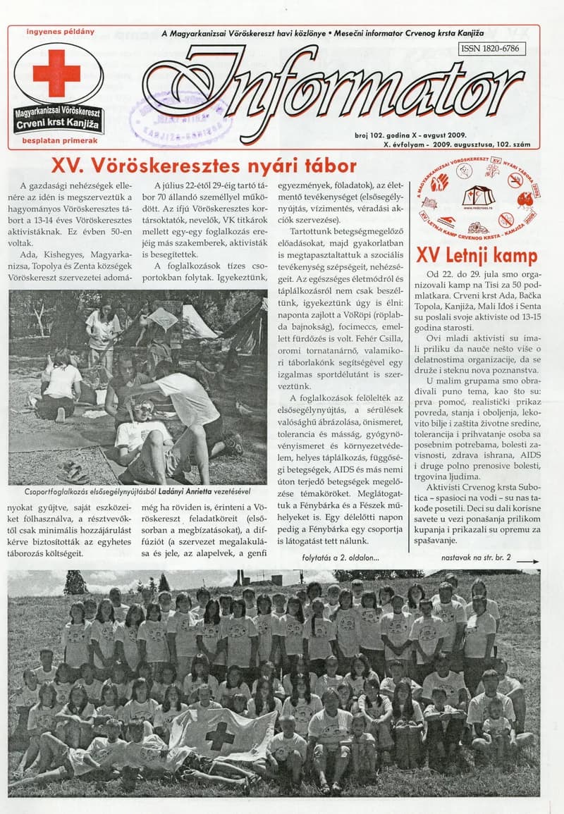 Informator, 10. évf. 2009. augusztus 1. 102. sz.
