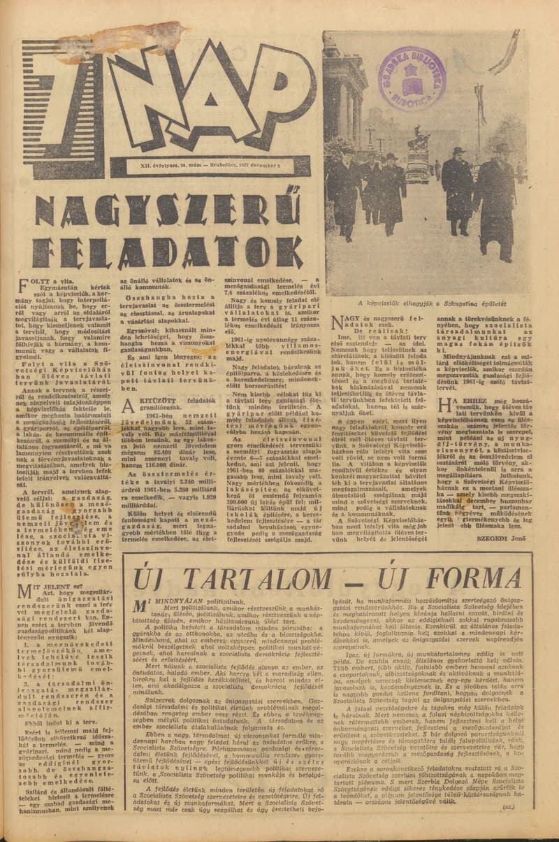 7 Nap, 12. évf. 1957. december 8. 50. sz.