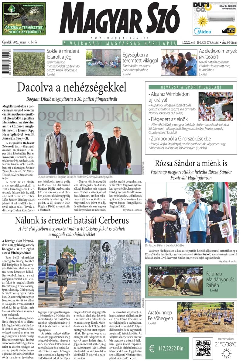 Magyar Szó, 80. évf. 2023. július 17. 161. sz. 1–16. oldal