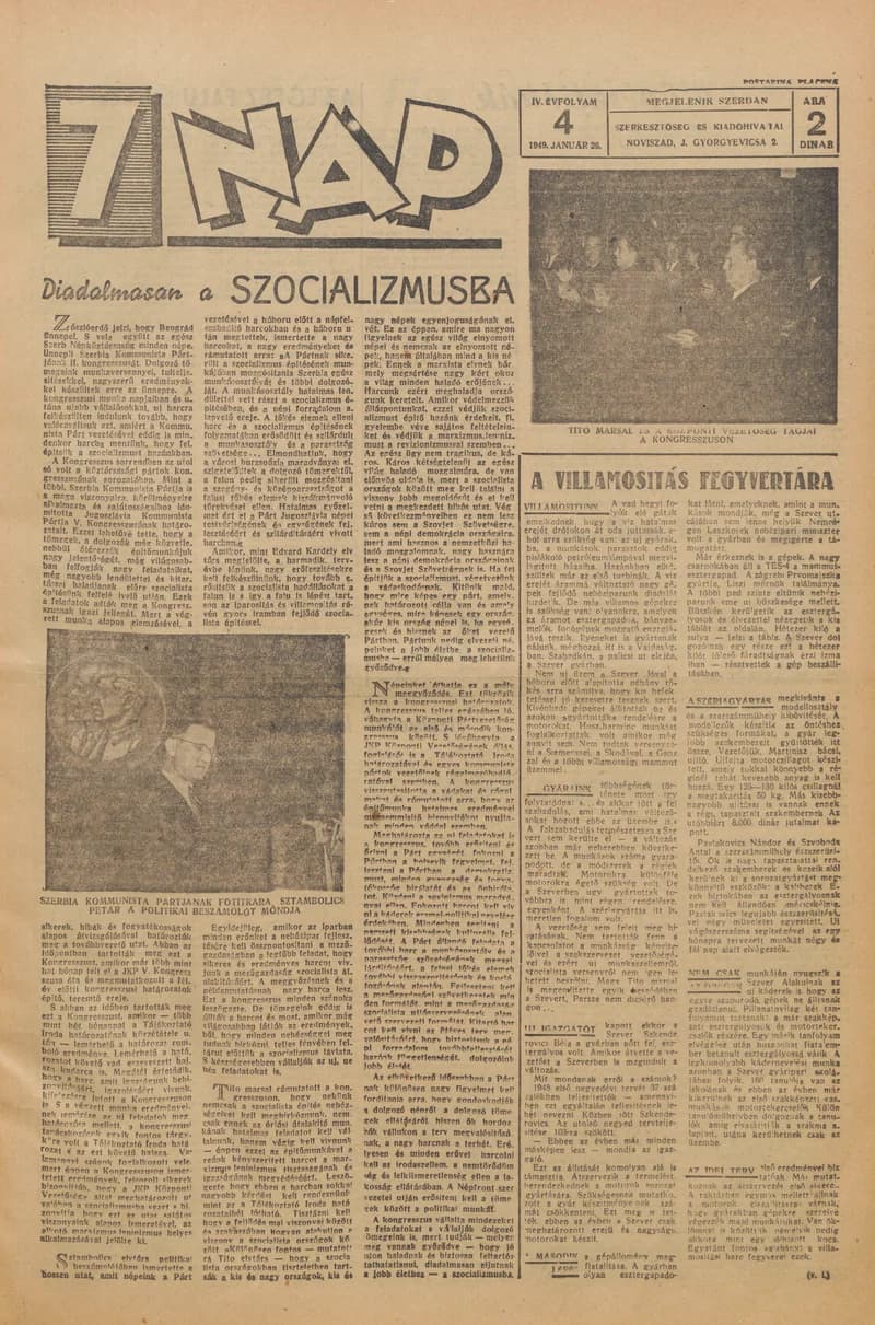7 Nap, 4. évf. 1949. január 26. 4. sz. 1–4. oldal