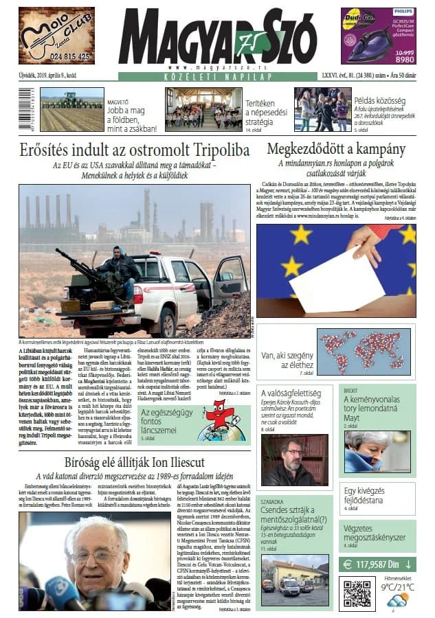 Magyar Szó, 76. évf. 2019. április 9. 81. sz. 1–20. oldal