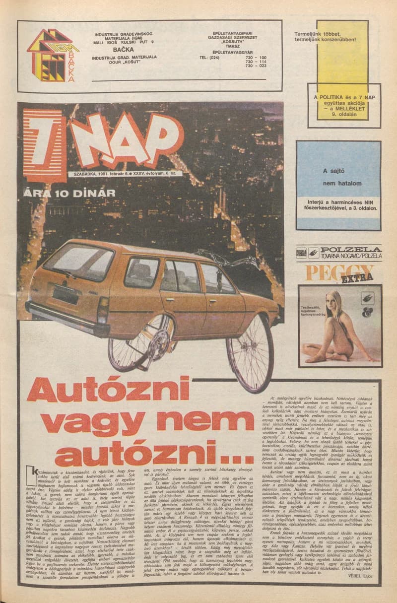 7 Nap, 39. évf. 1981. február 6. 6. sz. 1–20. oldal