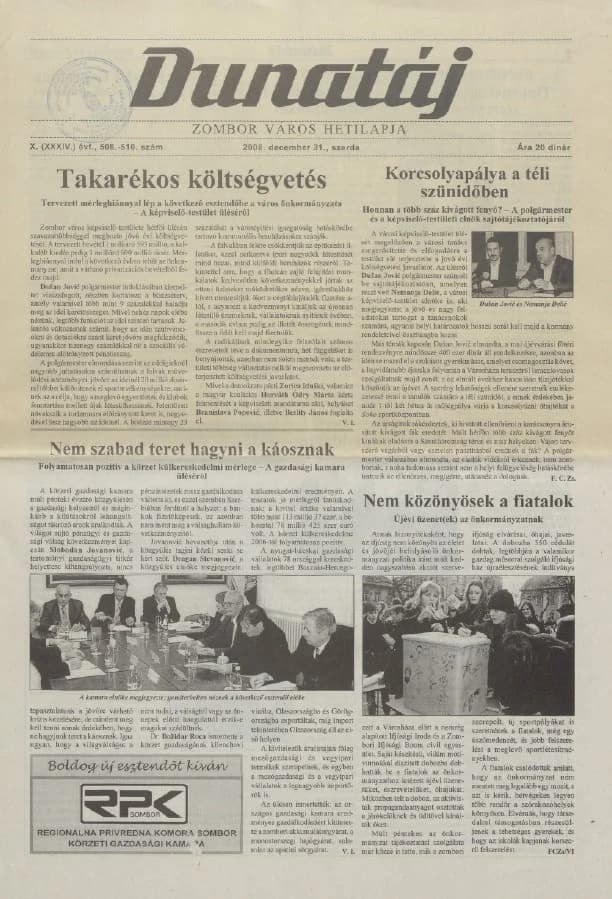 Dunatáj, 10. évf. 2008. december 31. 508–510. sz.
