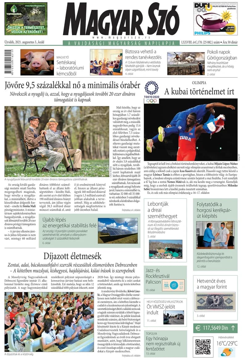 Magyar Szó, 78. évf. 2021. augusztus 3. 178. sz. 1–20. oldal