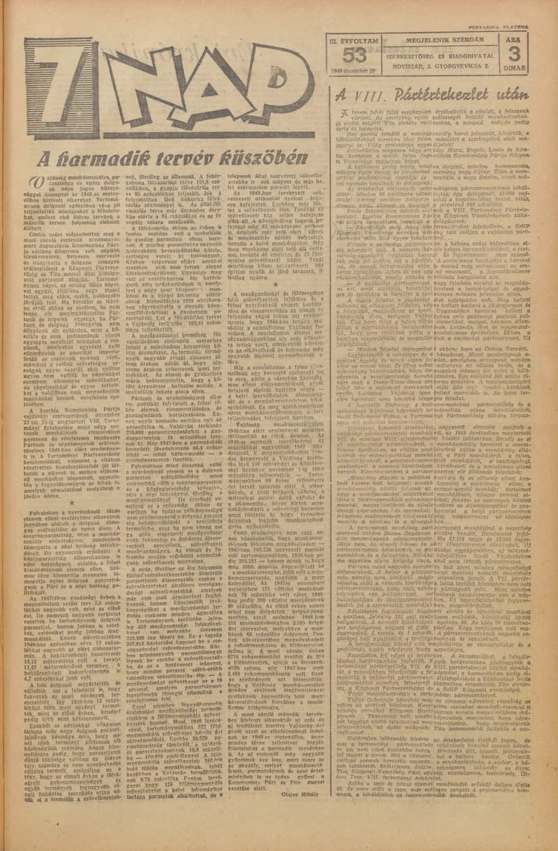 7 Nap, 3. évf. 1948. december 29. 53. sz. 1–8. oldal