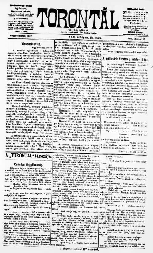 Torontál, 26. évf. 1897. október 12. 233. sz.