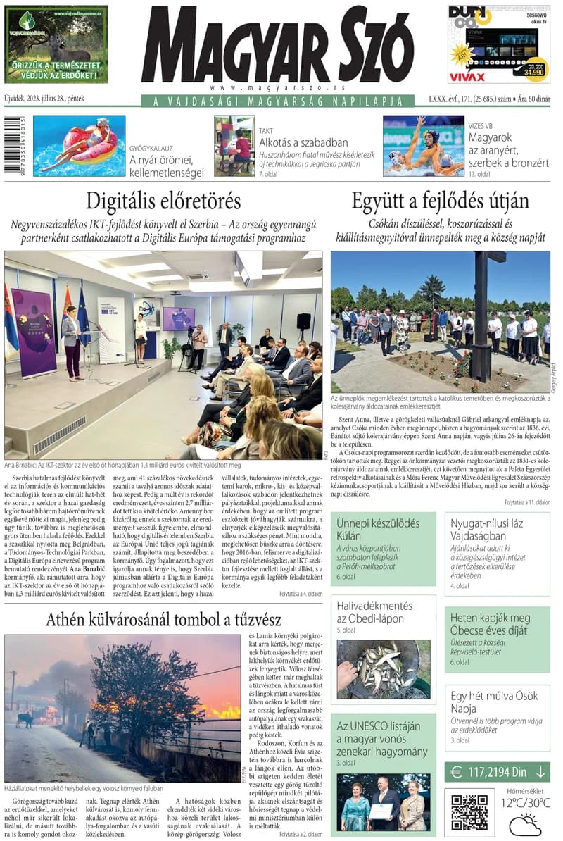 Magyar Szó, 80. évf. 2023. július 28. 171. sz. 1–16. oldal