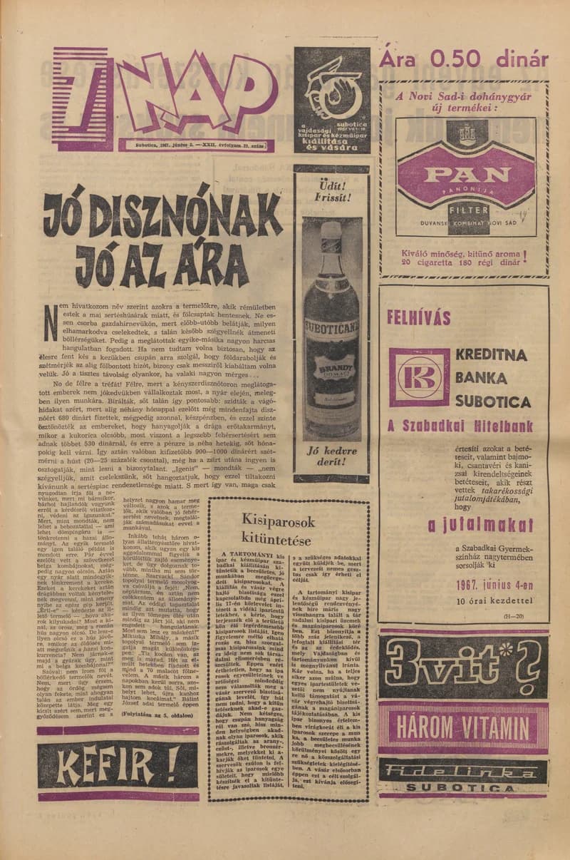 7 Nap, 22. évf. 1967. június 2. 23. sz. 1–20. oldal