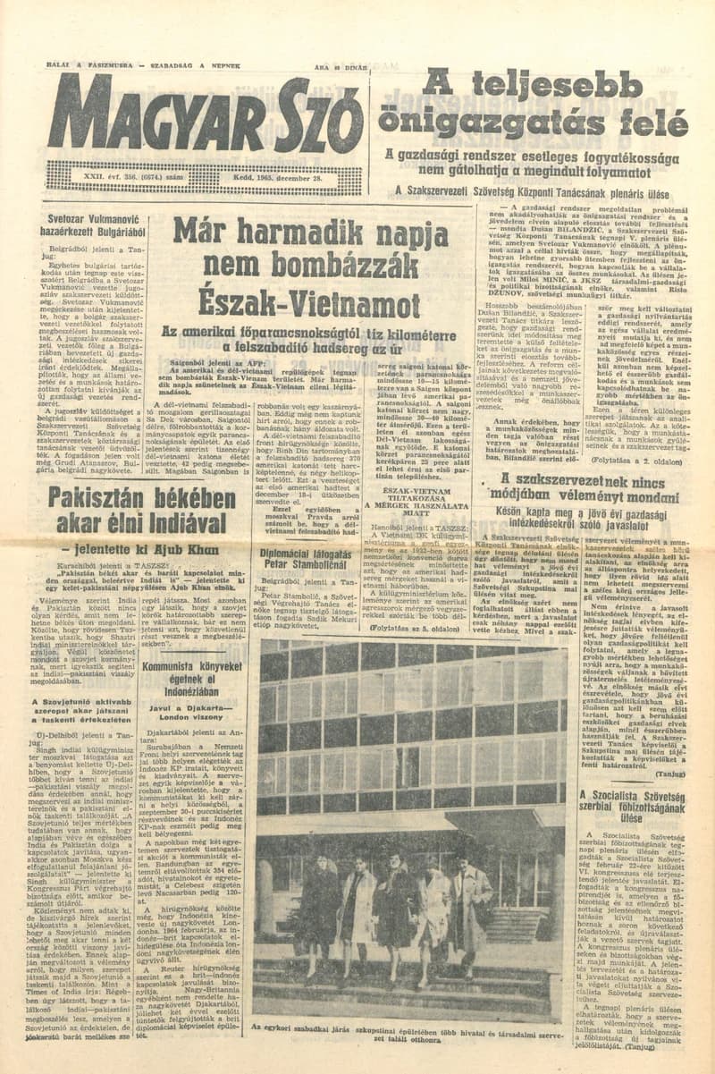 Magyar Szó, 22. évf. 1965. december 28. 356. sz.