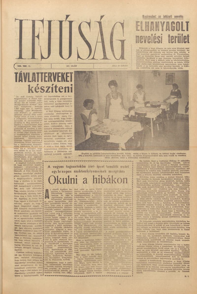 Ifjúság, 12. évf. 1956. augusztus 25. 566. sz.