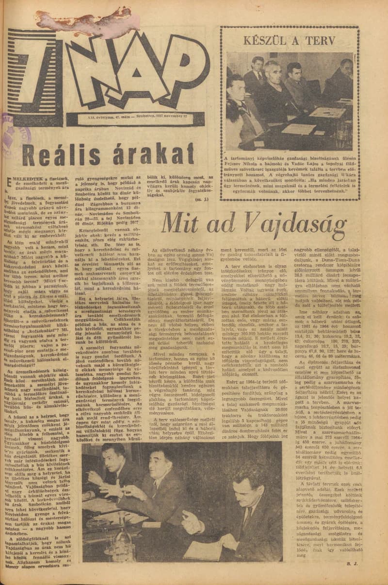 7 Nap, 12. évf. 1957. november 17. 47. sz.
