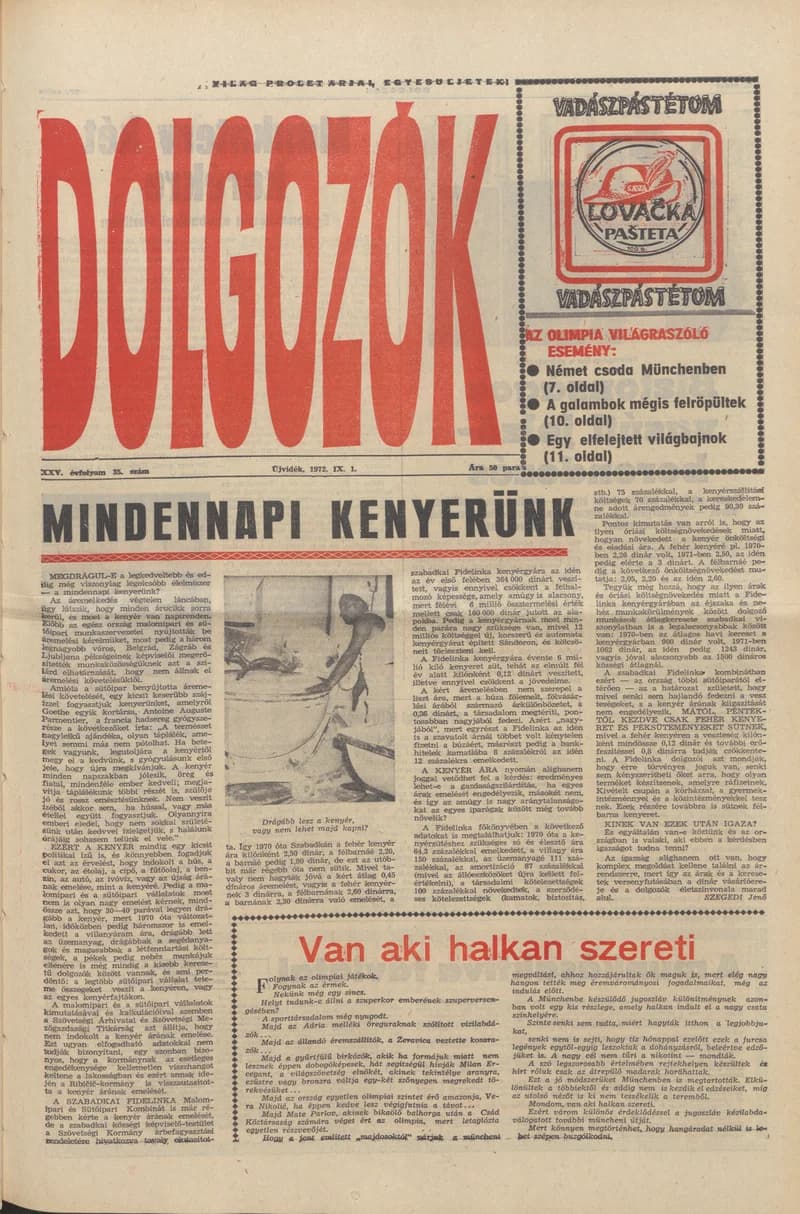 Dolgozók, 26. évf. 1972. szeptember 1. 35. sz.
