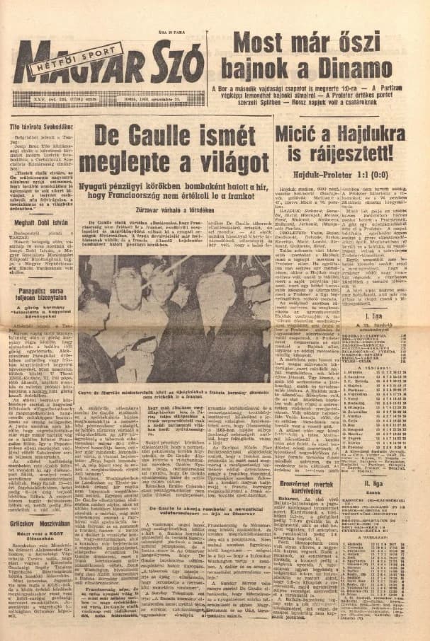 Magyar Szó, 25. évf. 1968. november 25. 326. sz. 1–14. oldal